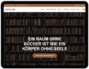 77-Strange E-Book Store, Webdesign Klagenfurt