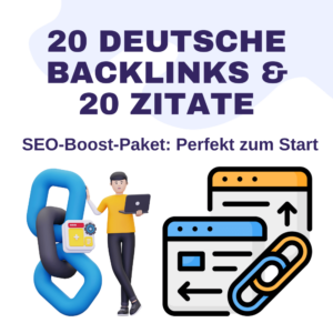 20 Deutsche Backlinks & 20 Zitate