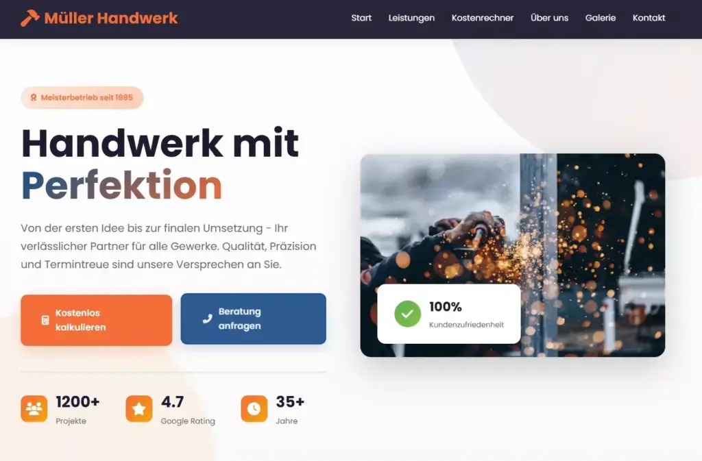 Handwerker Website