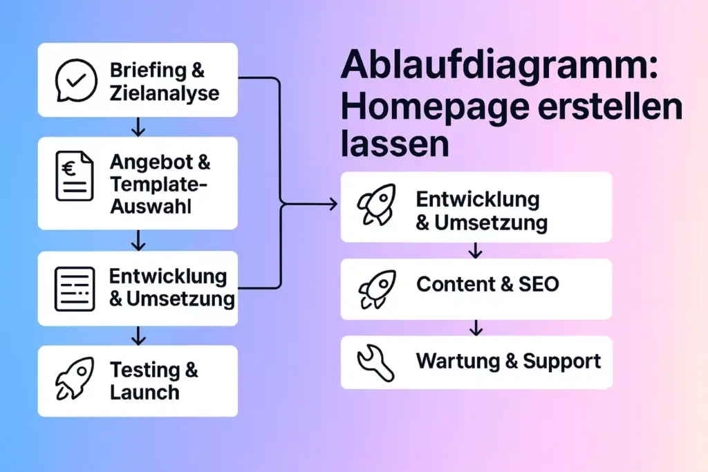 Website erstellen Prozess